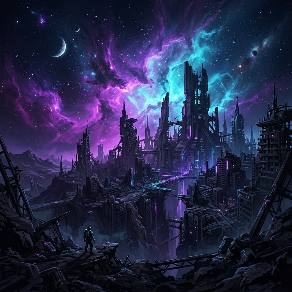 MindEchoes Sci-Fi Landscape